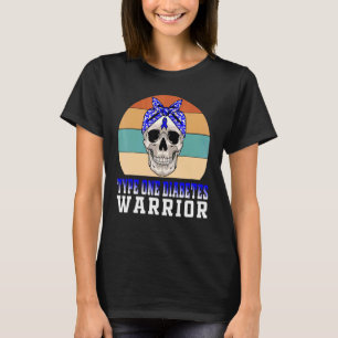 Type One Diabetes Warrior Vintage Women T1d Diabet T-Shirt