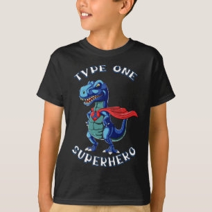 Type One Warrior Diabetic Boy Diabetes Awareness M T-Shirt