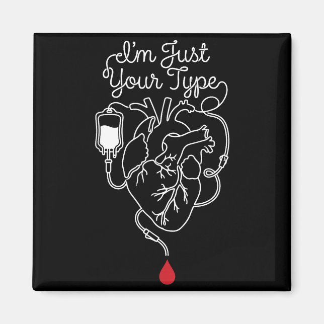 Type Phlebotomist Phlebotomy Blood Nurse RN Magnet (Front)