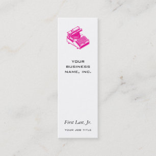 Type Writing Machine Magenta Mini Business Card