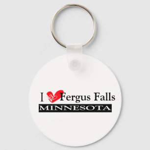 Type Your Minnesota Town Key Ring