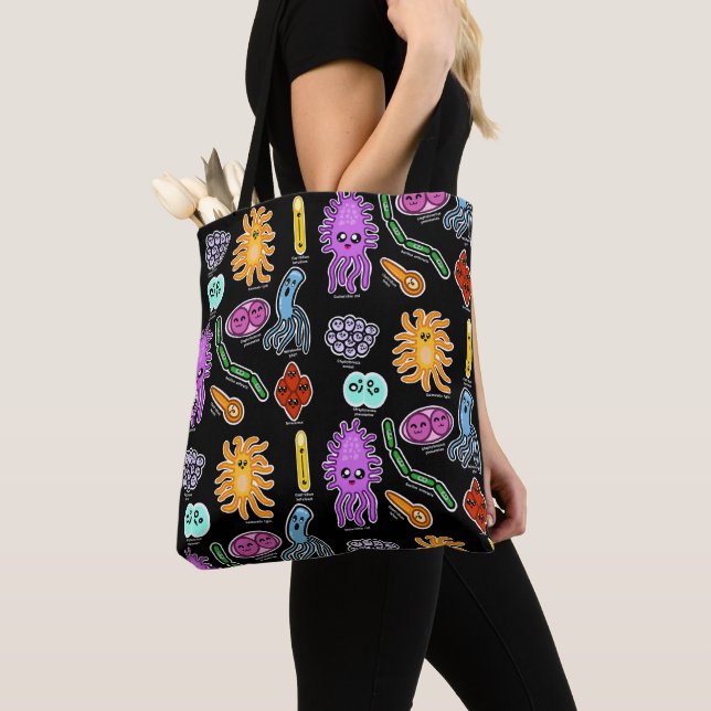 Types Of Bacteria Tote Bag (Close Up)
