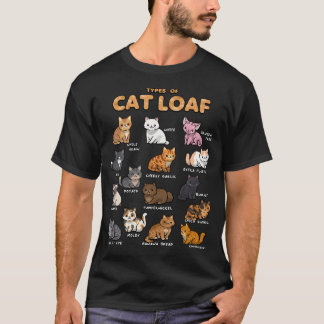 Types Of Cat Loaf Shirt Cute Kitten Kawaii Cats Ca