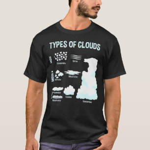 Types Of Clouds Meteorology Weatherman T-Shirt