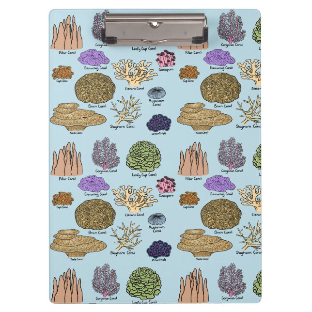 Types Of Coral Clipboard (Front)