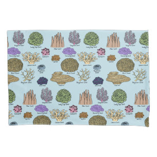 Types Of Coral Pillowcase