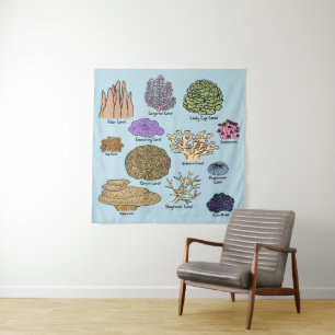 Types Of Coral Tapestry