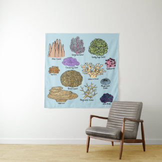 Types Of Coral Tapestry