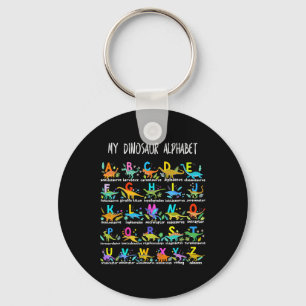 Types Of Dinosaurs Alphabet Abc Byck To School Stu Key Ring