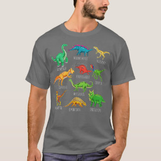 Types Of Dinosaurs s Dino Identification   3  T-Shirt