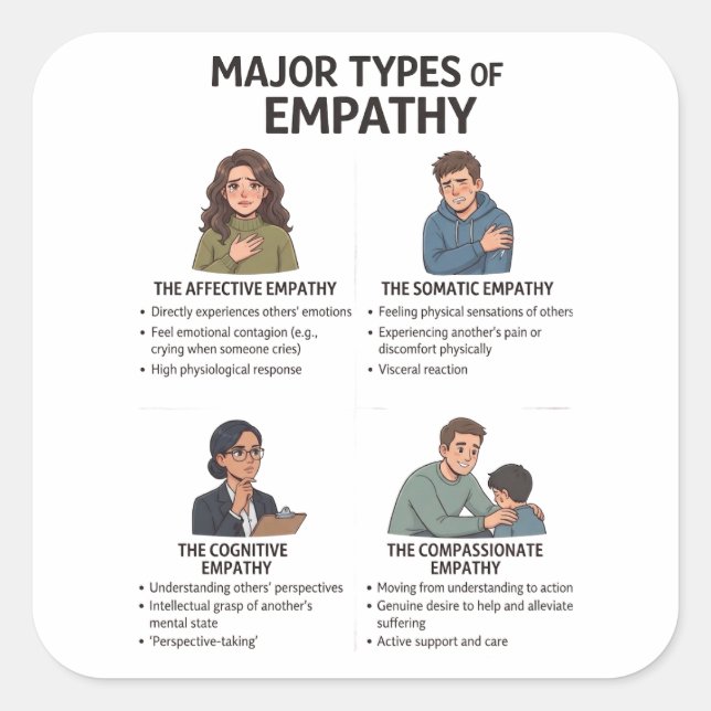 Types of Empathy Laptop Sticker (Front)