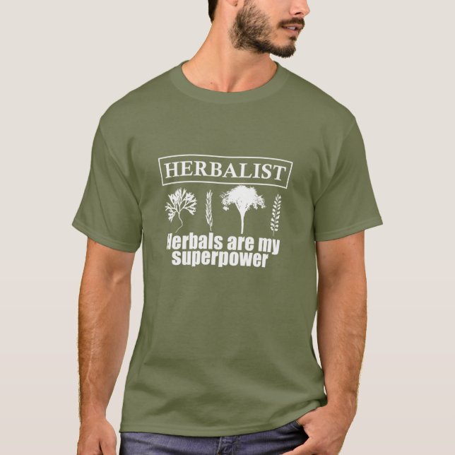Types of herbals herbalist T-Shirt (Front)
