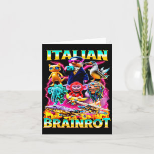 Types Of Italian Brainrot Meme Character Hand Draw Card