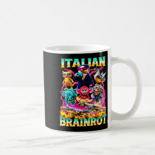 Types Of Italian Brainrot Meme Character Hand Draw Coffee Mug