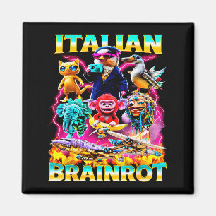 Types Of Italian Brainrot Meme Character Hand Draw Magnet