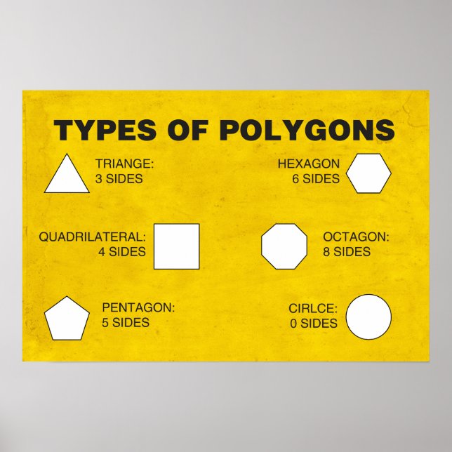 Types of Polygons Poster (Front)