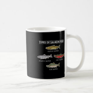 Types Of Salmon Fish For Salmon Fishing Coffee Mug