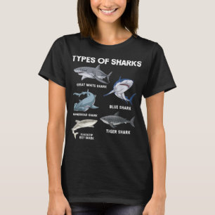 Types of Sharks T-Shirt
