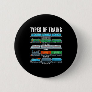 Types Of Trains Shirt Toddler Boy Locomotive Son B 6 Cm Round Badge