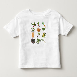 Types of Veggies Autumn Vegetables Toddler T-Shirt