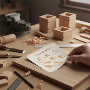 Types of Wood Joinery - Illustrated Guide Square Sticker