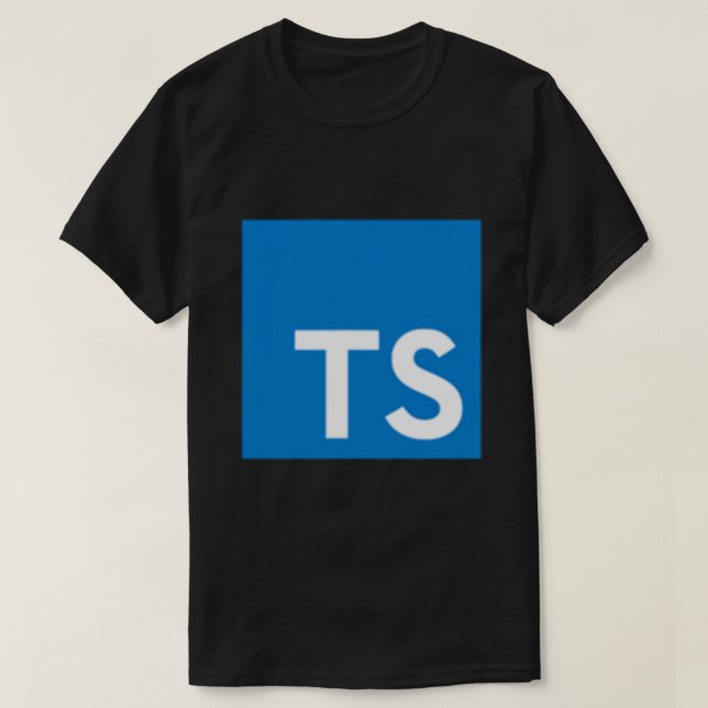 TypeScript Logo (White) Classic T-Shirt (Design Front)