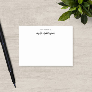 Typewriter and Script Personalised Name Post-it Notes