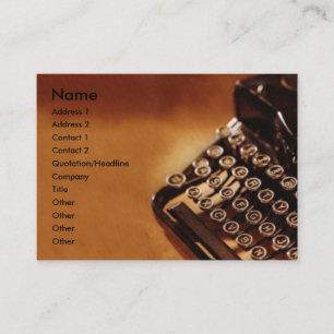 Typewriter Business Card