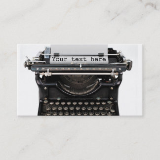 Typewriter Business Cards