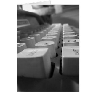 Typewriter Card