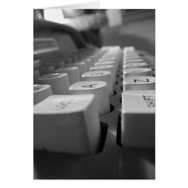 Typewriter Card (Front)