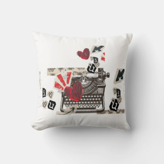 typewriter I love you   Cushion