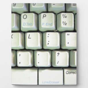 Typewriter Keyboard Plaque