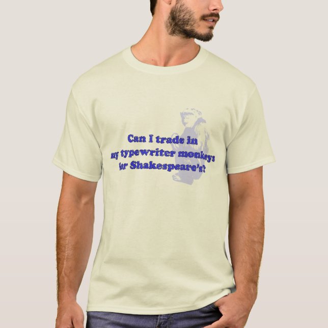 typewriter monkey T-Shirt (Front)