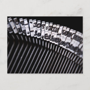 Typewriter Postcard