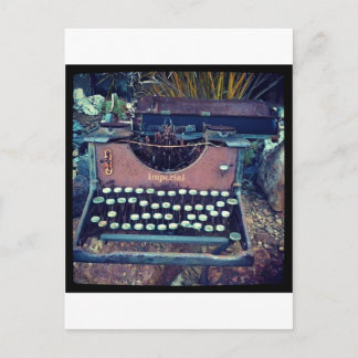 Typewriter Postcard