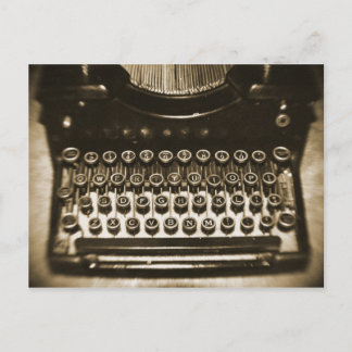 Typewriter Postcard
