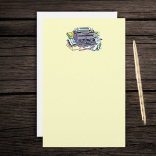 Typewriter Stationary Stationery