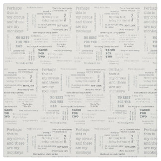 Typewriter Texting Fabric