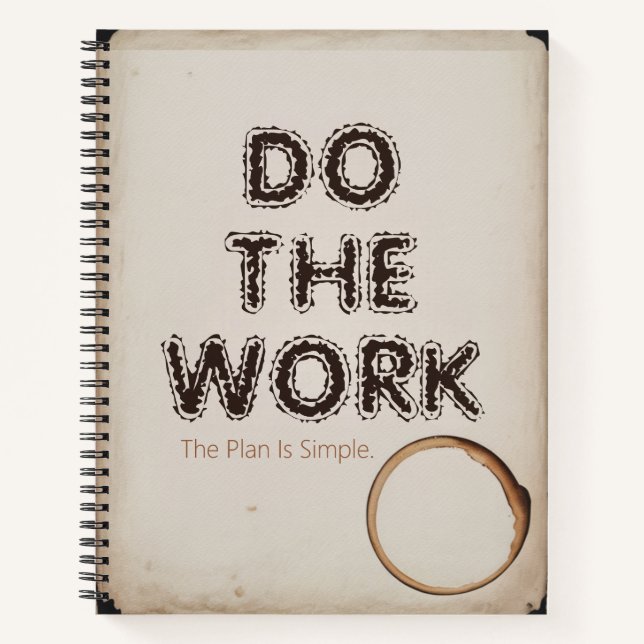 Typewriter Truth | Authentic Quote on Textured Pap Notebook (Front)