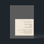 Typewriter Typography Black and White Wedding Invitation<br><div class="desc">Typewriter Typography Black and White Wedding Invitation with RSVP website details.</div>