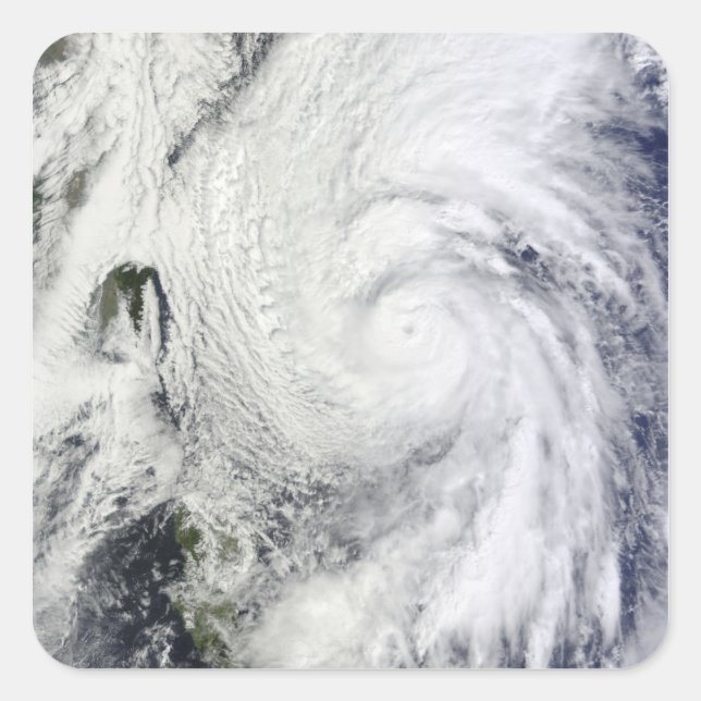 Typhoon Chaba in the Philippine Sea Square Sticker (Front)