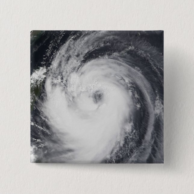 Typhoon Chaba in the western Pacific Ocean 15 Cm Square Badge (Front)