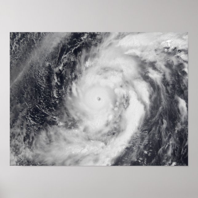 Typhoon Damrey in the western Pacific Ocean Poster (Front)