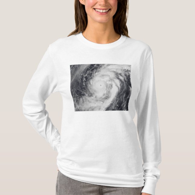 Typhoon Damrey in the western Pacific Ocean T-Shirt (Front)