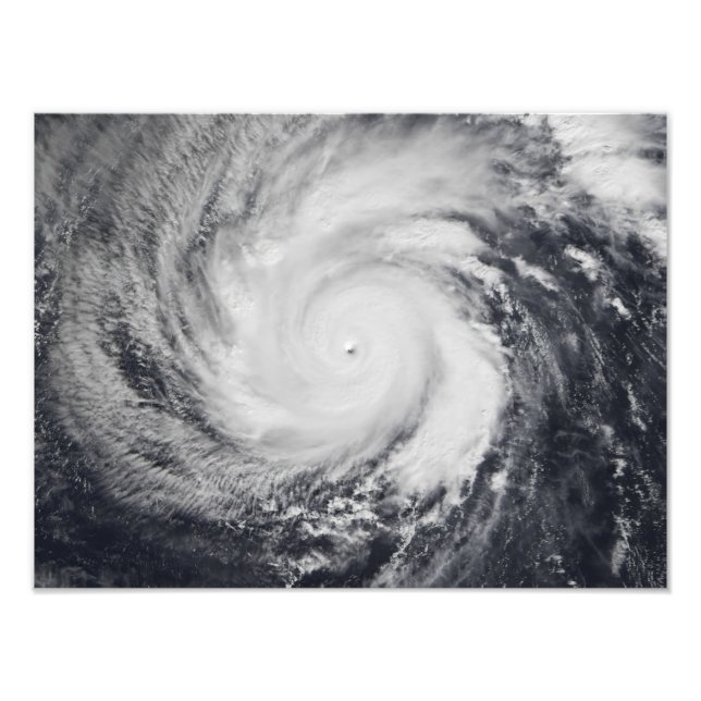 Typhoon Faxai in the western Pacific Ocean Photo Print (Front)