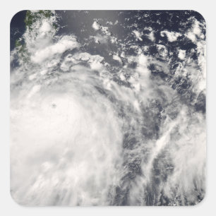 Typhoon Fengshen over the Philippines Square Sticker