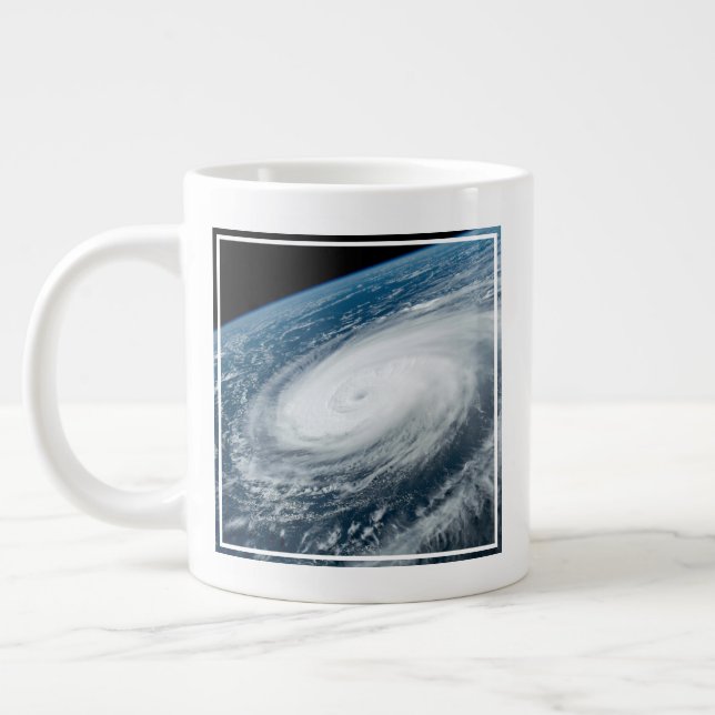 Typhoon Hinnamnor. Large Coffee Mug (Left)