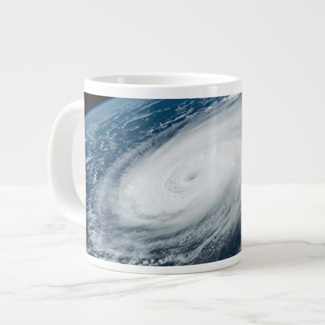 Typhoon Hinnamnor. Large Coffee Mug (Front Left)