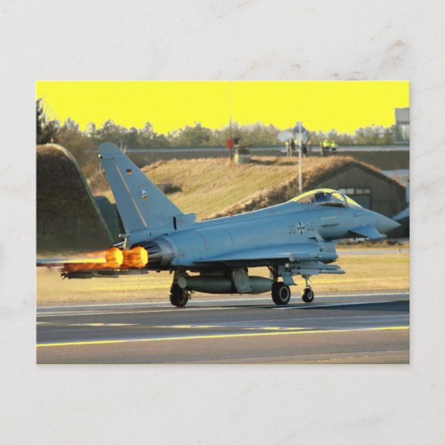 typhoon in afterburner postcard (Front)